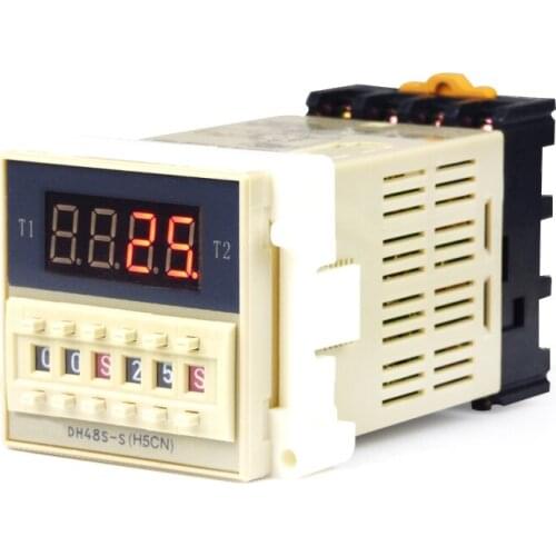 Rogrammable Double Time Delay Relay Socket Base Voltage
