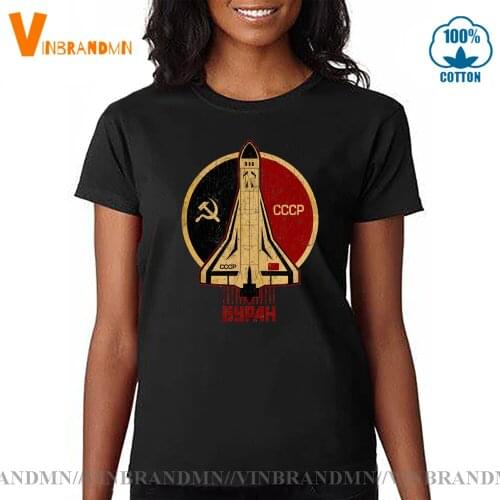 Russia CCCP Yuri Gagarin T-Shirt Family Soviet cosmonaut 1961 Tee Shirt Female USSR tshirt CCCP Soviet Shuttle Emblem T shirts