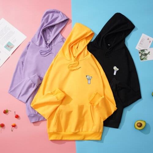 Harajuku Oversized hoodie Casual Long Sleeve Cotton Tops GOT7 Kpop Fans Support Pullover Kawaii Thin Jumper Womens sweatshirt