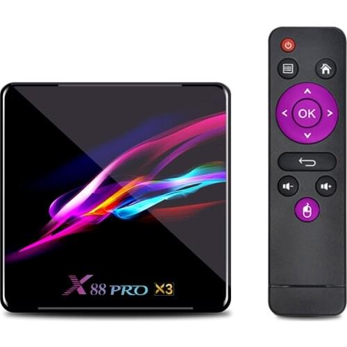 X88 PRO X3 Android 9.0 TV Box 4GB RAM Amlogic S905X3 Quad Core 1080p 4K Google Voice Assistant Set Top Box HD Media Player New