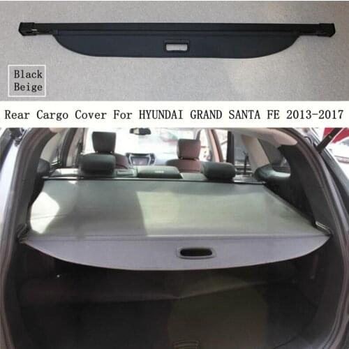 Rear Cargo Cover For HYUNDAI GRAND SANTA FE XL 2013 2014 2015 2016 2017 Privacy Trunk Screen Security Shield Shade Accessories