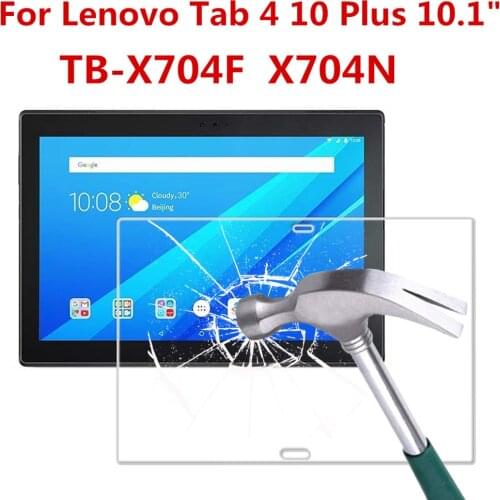 9H Hardness Tempered Glass Screen Protector For Lenovo Tab 4 10 Plus TB-X704F X704N 10.1 Inch Anti Scratch Clear Protective Film