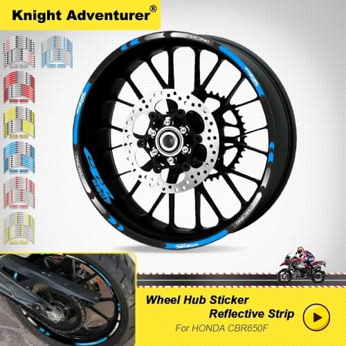 17 Inch Motorcycle Stickers Wheel Sticker Front Rear Decals Reflective Waterproof Decal For HONDA CBR CBR250R CBR650F CBR300R