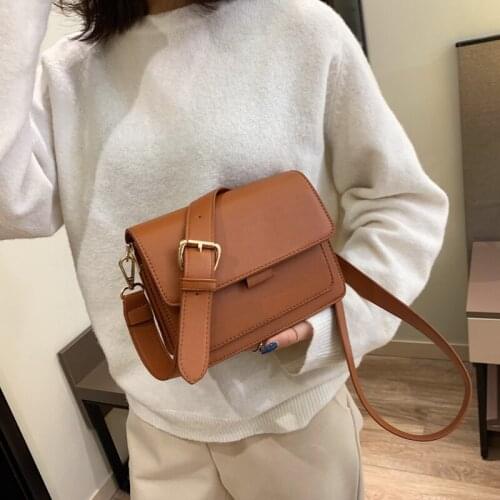 2021 Trending Quilted Designer Womens Flap Handbags Trend Small Luxury Hand Bag Solid Color Pu Leather Crossbody Bags for Woman