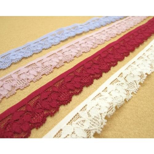 3 yards|22mm Stretch Lace|Embroidered Lace Trim|Bridal Wedding Materials|Clothing Ribbon|Hairband|Accessories DIY