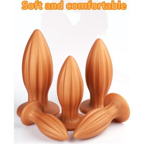 SexShop Soft Huge Anal Plug Big Butt Plug Anus Vagina Expansion Stimulator Female Masturbator With Suction Cup Adult Erotic toy