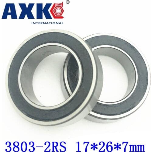 Axk 2pcs 3803-2rs 3803 Bicycle Suspension Pivot Point Bearing 3803-2rs (17x26x7mm)
