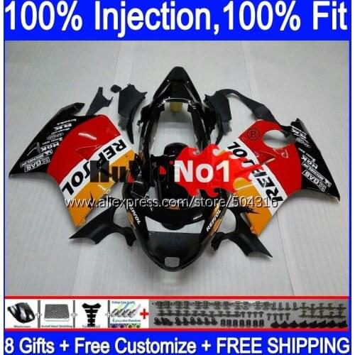 Blackbird For HONDA CBR 1100 XX CBR1100XX 92MC.3 CBR1100XX 1996 1997 1998 1999 2000 2001 96 97 98 99 00 01 Repsol orange Fairing