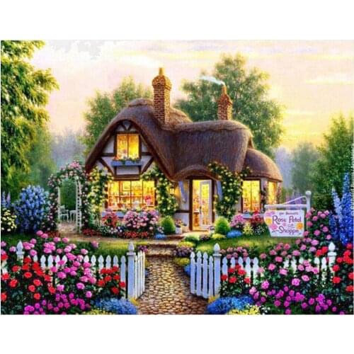 Diamant painting Diamond painting Dream Cottage Diy Diamond Drawing crafts Needlework square drill diamond Mosaic pasted