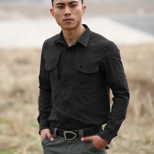 Quick Dry Military Shirt Men Breathable Army Combat Tactical Shirts Elastic New Fabric Sport Hike Outdoor Shirts