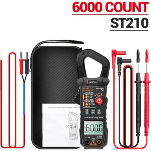 ANENG ST209 Digital Multimeter Clamp Meter 6000 Counts True RMS Amp DC/AC Current Clamp Tester Meter Voltmeter Tester Multimeter