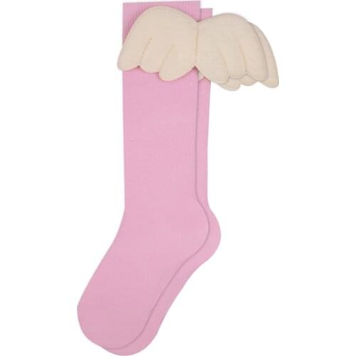 Unisex Children Pink Angel Wing Lower Stocking