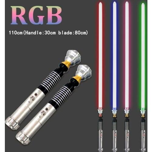 YDD-110cmBlack RGB Lightsaber Series Skywalker Special Gift Original Sound Effect Detachable Laser Sword Boy Luminous Toy
