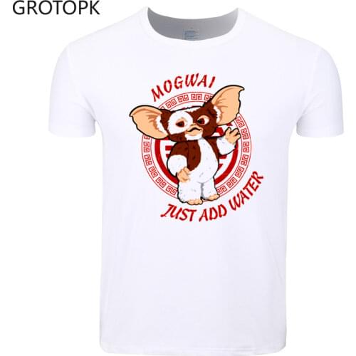 Asian Size Men and Women Print Gremlins Gizmo T-shirt O-Neck Short Sleeve Summer Men T Shirt Mens T Shirts Fashion 2018