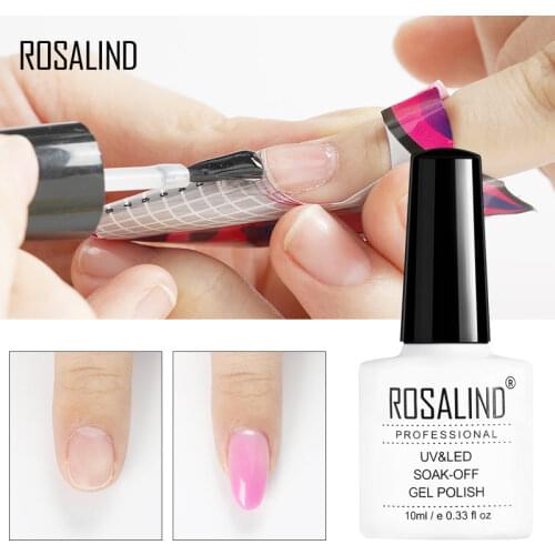 ROSALIND Poly Nail Gel Polish 10ml Hybrid Semi Permanent UV Nails Art Poly builder Set Gel Varnish polish Gel For Nail Extension