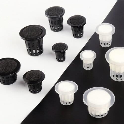 Rooting Sponge 100pcs 25mm to 45mm Hydroponics Block Cloning Collar Aquaponics Net Pot Sponge Anti-Alga