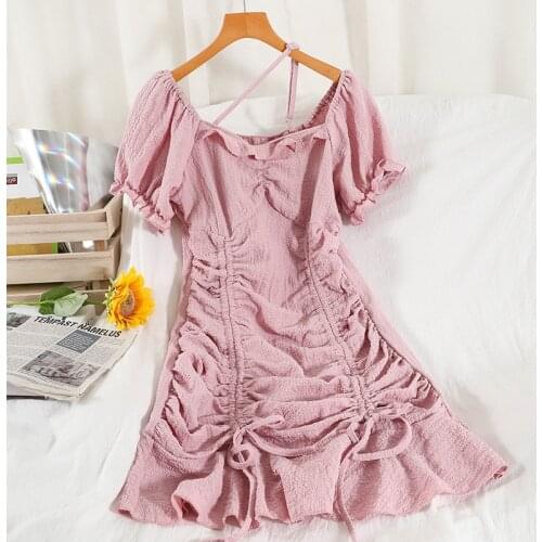 GUUZYUVIZ Pink Summer Dresses