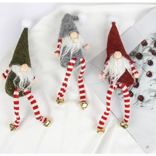 Creative Christmas Faceless Doll Stylish Eye-catching Wear-resistant Compact Decorative Faceless Santa Claus Doll for Home
