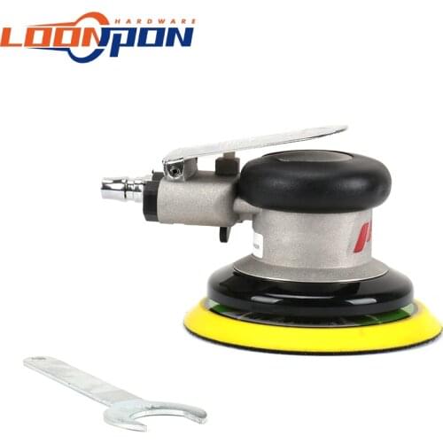 5" Air Sander Round Pneumatic Polisher Air Random Orbital Dual Action Sander Polishing Buffing Tools Polisher for Car
