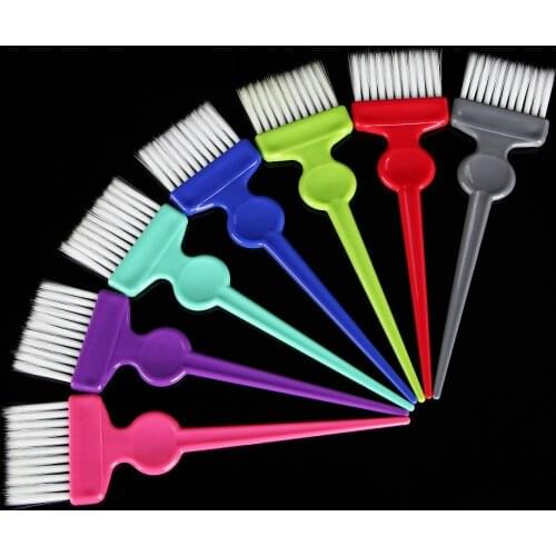 1PC Random Color Professional Hairdressing Applicator Brushes Combo Salon Hair Styling Accessories Dye Tint Tool Kit Double-side