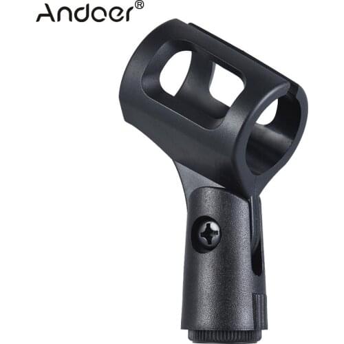 M-2 Plastic 3/8" Screw Hole 28mm Microphone Mic Clip Holder for All 28mm Diameter Handheld Transmitters Microphones Adjustable