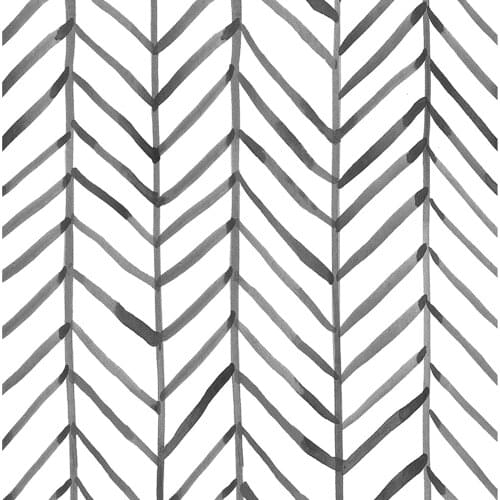 Modern Stripe Peel And Stick Wallpaper Herringbone Black White Vinyl Self Adhesive Contact Paper For Kidroom Bedroom Home Decor