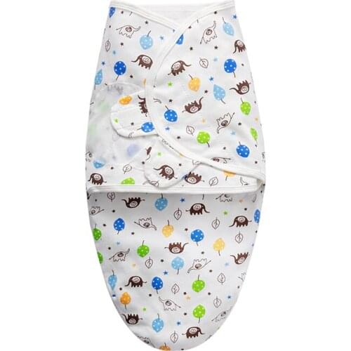 0-6M Cartoon Print Babies Sleeping Bags Newborn Baby Clothes infant Swaddle Wrap Envelope Baby Blanket Swaddling Wrap Sleepsack