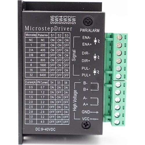 Free Shipping Stepper Motor Driver TB6600 Nema 23 Nema 34 42/57/86 Nema17 4A DC9-40V 1 axis Stepping Motor CNC Engraving Machine