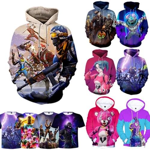 Battle Game LLAMA YINUODAIL Children Hoodie Gunman 3D Hoodies Streetwear Hip Hop Warm Hoody Sweatshirt Harajuku