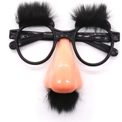 Halloween Decoration Funny Foolish Nerd Black Old Man Glasses Eyebrow Nose With Mustache Costume Party Glasses Day Props Supply