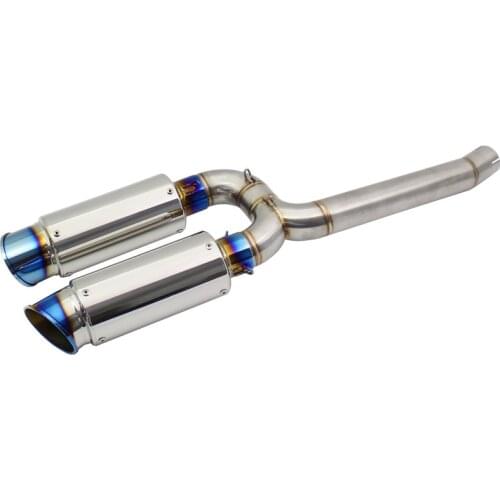 For Yamaha FZ6N FZ6S FZ6 Motorcycle Exhaust System Slip On Connect Mid Pipe with 2PCS Exhaust Muffler Pipe Tailpipe Escape Moto