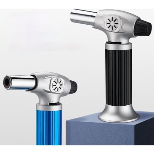 High Temperature High Firepower Metal Welding Torch Straight Into The Windproof Torch Outdoor Barbecue Lighter Kitchen Baking