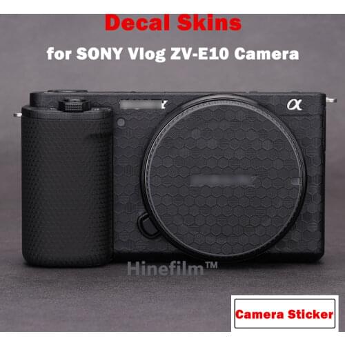 E10 Camera Decal Skins Matte White Protective Film for Sony zv e10 / ZV-E10 Camera Vinyl Wrap Film
