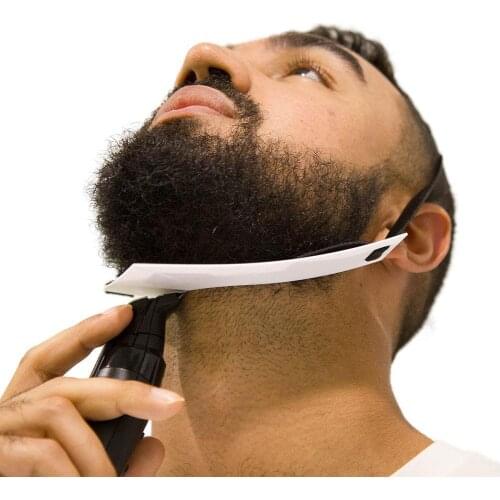 1 Piece/set Of Mens Beard Contour Styling Tool Back Beard Trimming Ruler Chin Board Beard Styling Neck Care And O8L7
