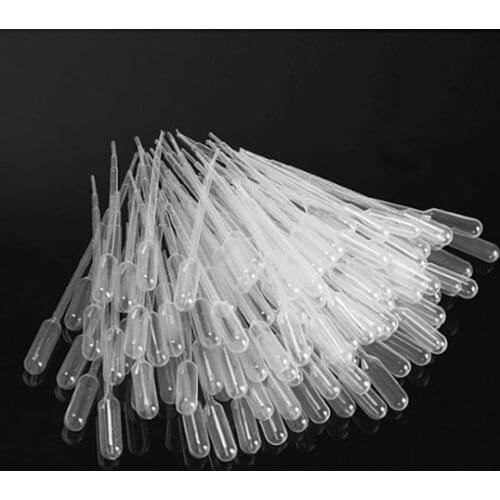 100PCS 1ml Graduated Pipettes Dropper Polyethylene