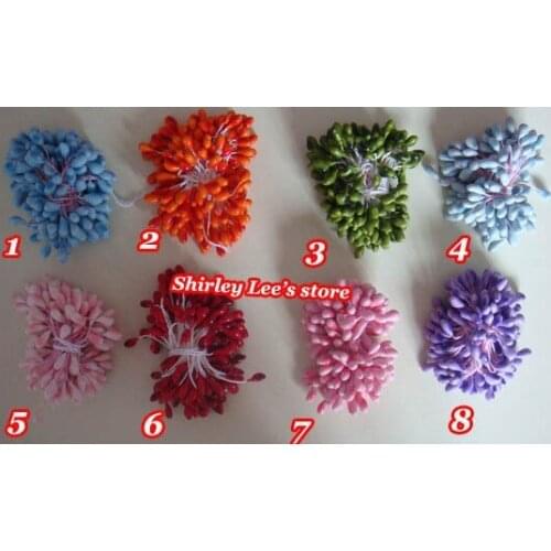 360pcs/lot) 4-5mm multicolor floral stamen Pistil Flower Stamen DIY Artificial Flowers,9 Colors