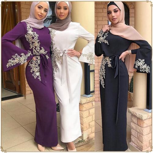 Abaya Dubai Turkey Kaftan Hijab Muslim Dress Women Embroidered Slim Salsh Party Dresses Kimono Jubah Hijab Long Robe Clothing
