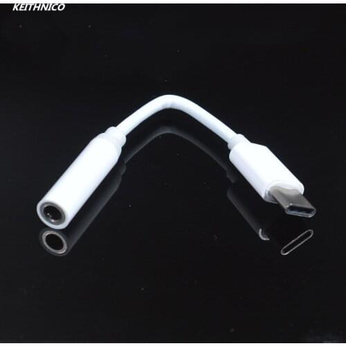 KEITHNICO 2Pcs Type C to 3.5mm Headphone Audio Jack Adapter for Motorola Moto Z, Le 2/Le Pro 3 and Other Type C Devices