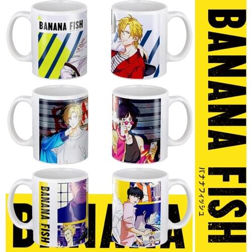 BANANA FISH Coffee Mug 350ml Ceramic Tea Anime Cup Mugs 11oz Freinds Gift Mugs and Cups