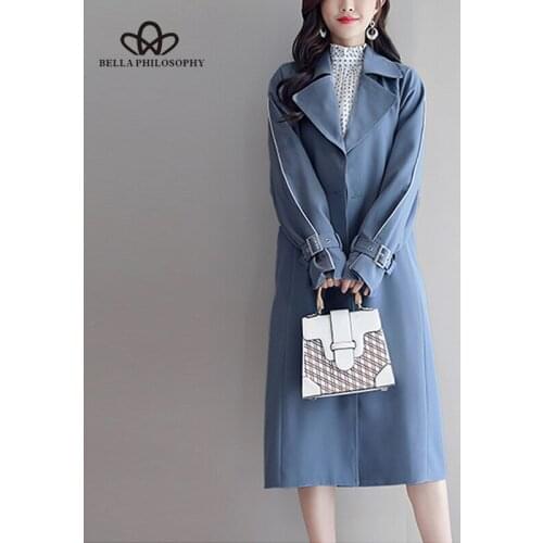 Женские классические тренчи Bella Philosophy China At AliExpress