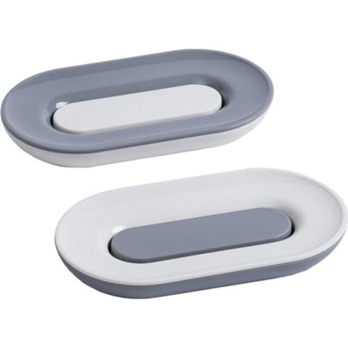 1 Set Double Layer Soap Dishes Holder Detachable Bathroom Drain Soap Tray Case Laundry Soap Box For Kitchen Bathroom Gadgets