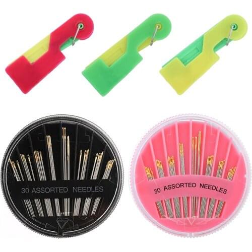 LMDZ Sewing Needle + Threader Is Convenient For The Elderly To Automatically Sewing Needle Threader Wire Tool Sewing Accessories