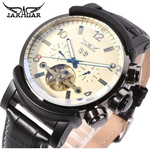 JARGAR JAG9405M3B2 fashion hot sale automatic watch best gift for man hot sale 5 hands strap Free Shipping brass top band