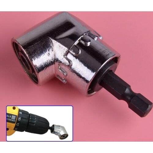 LETAOSK 105 Degree Angle 1/4inch Alloy Steel Extension Hex Drill Bits Screwdriver Socket Holder Adapter Chrome Vanadium
