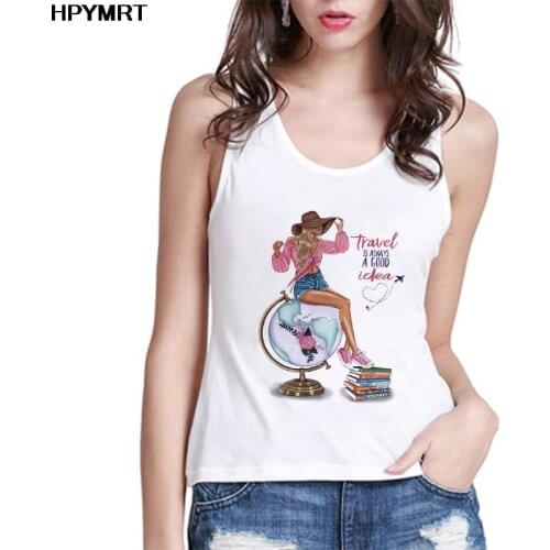 Summer Harajuku Casual Top Fun Graphics Printing Tank Tops Women Streetwear White kawaii Vest Female sleeveless Fashion Clothing