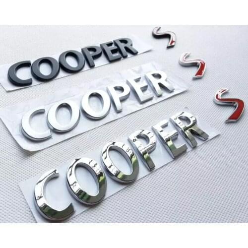 3D Metal Stickers Rear For Min MI Cooper S Countryman Accessories Emblems Car Stickers Decals Emblem Refit Decoration