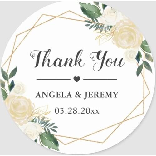 Customize 3-10 Cm Wedding Stickers,LOGO, Personalized Stickers, ,Choose Your Favorite Font, Add Name And Date