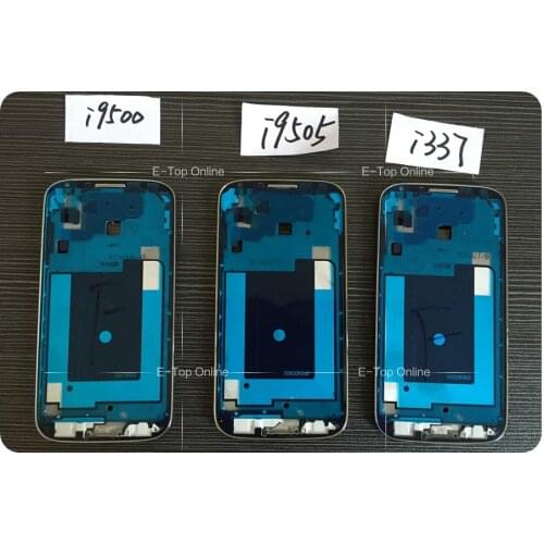 Novaphopat For Samsung Galaxy S4 SIV I9500 i9505 I337 M919 LCD Frame Front Housing Cover Bezel Plate Middle Frame Silver