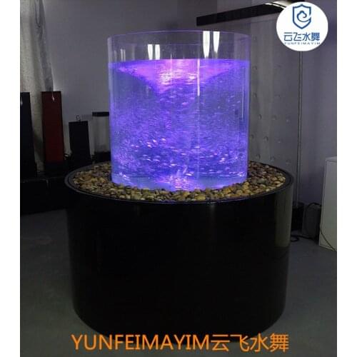 Customized:tornado water column screen,water curtain against wall screen,water dance bubble screen LED light