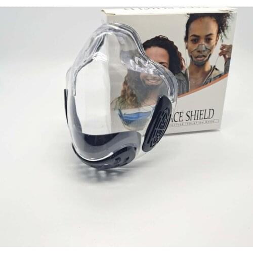 Anti fog new PC lip language shield transparent protective shield splash proof isolation windproof mirror protection face